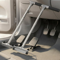 Stainless Steel Two-leverLever Driving Aid Storage Bag Included Disabled Driver Hand Control Chain Linked Car Hand Control Device All-Metal Construction