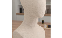 Mannequin Head Abstract Faceless Design Securable Hairpiece Head Stable Base Necklace Display Bust for Showcase Window