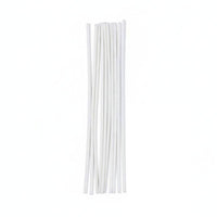 10 Pieces Pre-Waxed Candle Wick Smokeless Wood Candle Wick Handmade for Crafters, Beginners, Home Crafting
