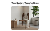 Mortise and Tenon Joinery Traditional aesthetic Chair Minimalist Design Armless Wood Chair contouredd Backrest Dining Seat sturdy for Homeowners, Families, Adults, Study Room, Home Office, Kitchen