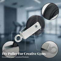 Grooved Eyelet Fitting 90 Mm Pulley Assembly Single Pulley Assembly