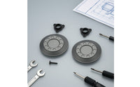 Wheel Hub Cap with Screws Fast-Release Wheel Center Cover Screws Silver Finish Fasteners for Hobby Builders