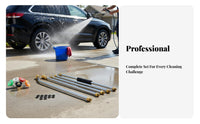 7 Pieces 5 Color-Coded Nozzles Car Wash Water Extension Rod Includes Multiple Nozzle Tips Pressure Washer Extension Wand Kit