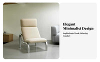 Minimalist & look circular Frame Armchair High rearrest Lounge Chair Designer Inspired Indoor Seating Modern visual appeal for Interior Designers, Design aficionados, Living Room, Showroom, Apartment, Bedroom