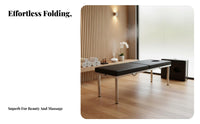 Foldable Design Portable Massage Table Lightweight Folding Massage Table Skin-Friendly Leather Folding Beauty Bed Waterproof for Acupuncturists, Estheticians, Mobile Professionals, Spa, Medical Facility