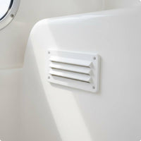 Easy to Install Nylon Vent with Mounting Holes Rectangular Louvered Vent Compact Outlet Lightweight for Boat Owners, Boats, Cabins