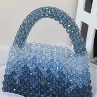 High-quality handbag, fashionable acrylic box bag 22x10x5cm, versatile handmade crossbody bag for evening & parties