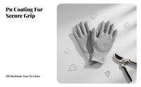 Level 5 Cut Resistant Gloves, HPPE Work Gloves, Anti-Cut, Abrasion Resistant, PU Coated, for Construction, Glass Handling