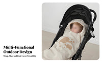 Windproof Stroller Sleeping Bag Universal Fit Infant Stroller Footmuff Fleece Lined for Infants, Toddlers, Cold Weather, Autumn, Outdoor