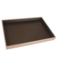 Jewelry Display Tray Brushed Gold Jewelry Organizer Tray Rectangular Open-Top for Jewelers, Retail Showcase