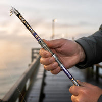 Carbon Fiber Telescopic Sea Fishing Rod with Moving Reel Seat, Super Hard Long Shot Casting Rod for Anchoring Fish