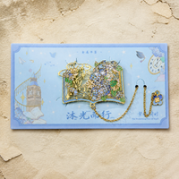 Floral Metal Hollow Bookmark - Elegant Flower Design for Students & Teachers