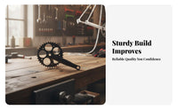 Single Speed Crankset Sturdy Construction Bike Chainring Crank Bar Right Side Crankset High Strength Square Taper Crank Bar Set