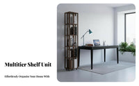 360-Degree Rotation Rotating Book shelving unit Space-Saving Design Revolving bookshelf Multi-Tier Shelving bookshelf Movable with casters for Students, Adults, Parents, Living Room, Small areas, Bedroom, Corner