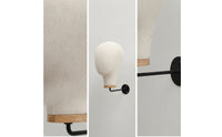 Mannequin Head with Wall Mount Minimalist Wall Mannequin Head Headdress Display Stand Space-Saving Beige for Retailers
