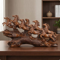 Galloping Horse Figurine Naturalistic Galloping Horse Sculpture Decorative Home Decorative Piece