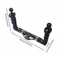 Diving Camera Handle Tray Lightweight Diving Camera Bracket Aluminum Alloy Underwater Tray Grip for Divers, Marine Photography