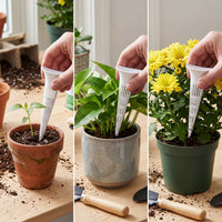 Garden Pot Soil Aerator Tubes for Root Ventilation and Drainage