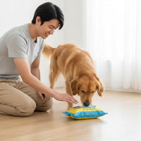 Tissue Box Snuffle Toy Slow Feeding Hide and Seek Treat Toy Chew Resistant Nose Work Game for Dogs, Training, Indoor