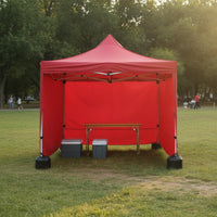 Transparent Quick-Setup Tent Sidewall Foldable Portable Canopy Sidewall Custom Print Canopy Privacy Screen Sunshade for Market Stall, Disaster Relief, Advertising Booth