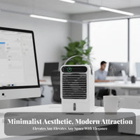 USB Air Cooler Fan Humidifier Three Speeds Timer for Workspace