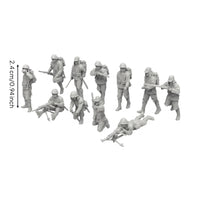 11 Pieces Unpainted Miniature Action figures  One-Piece Resin Action figures  Figurine Realistic Decor for Hobbyists