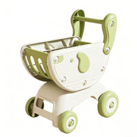 Kids Shopping Cart Toy with Simulated Fruits and Vegetables