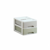 Space-Saving Stackable Drawer unit adaptable Desktop Organizer level-top Surface Storage Drawers for Makeup Users, Office Workers, Dormitory, Dorm Room, Vanity Table, Classroom