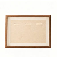 Clear Protective Cover Panel Tabletop Medal Frame textileLined Wooden Medal Display Frame