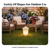 Waterproof Acrylic Globe Lampshade Weather Resistant Acrylic Light Globe Decorative for Outdoor, Courtyard, Garden