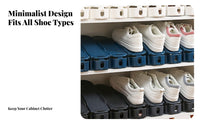 Long-Lasting Space Saving Shoe Rack Easy to Clean Adjustable Shoe Stacker Non-Slip Design for Adults, Homeowners, Entryway, Wardrobe