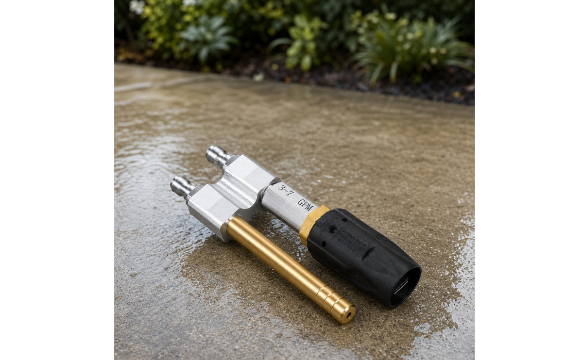Pressure Washer Nozzle with Quick Connect double Nozzle Versatile Connector Accessory for Driveway Cleaning