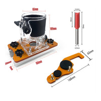 Multifunctional Slotted Router Base Multi-Function Trim Router Base Plate Adjustable Woodworking Tool Easy to Adjust for Woodworkers, Carpenters, Woodshop, Furniture Making