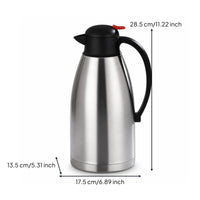Insulated Kettle with Push-Button Easy to Clean Stainless Steel Kettle for Hosts