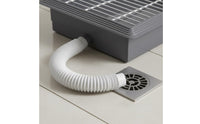 Direct Drainage Self-Draining Dog Potty Easy to Clean Dog Potty Tray with Drain Keeps Paws Dry Pet Training Aid Detachable Design for Small Dogs, Young Dogs, Bathroom