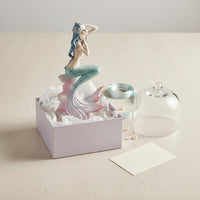 Ocean Themed Resin Mermaid Statue Fantasy Design Mermaid Figurine Gift Idea Delicate Craftsmanship for Girls, Women, Living Room, Bedroom, Desk, Showcase