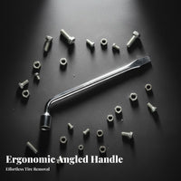 Labor-Saving L-Shaped Tire Wrench Wear-Resistant L-Shaped Lug Wrench High Rotational Force for Mechanics, Roadside Emergency, Auto Shop