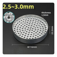 Zinc Alloy Screw Sorting Tray 116 Mm Perforated Screw Tray Sturdy Small Parts Organizer Easy to Clean