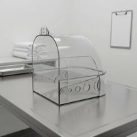 Easy to Clean Transparent Amphibian Soaking Container Thickened PC Material Anti Escape Lizard Tub Safe and Non