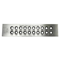Precision Tungsten Carbide Draw Plate Long-Lasting Jewelry Drawplate Rectangular Tool Heavy Duty for Jewelers