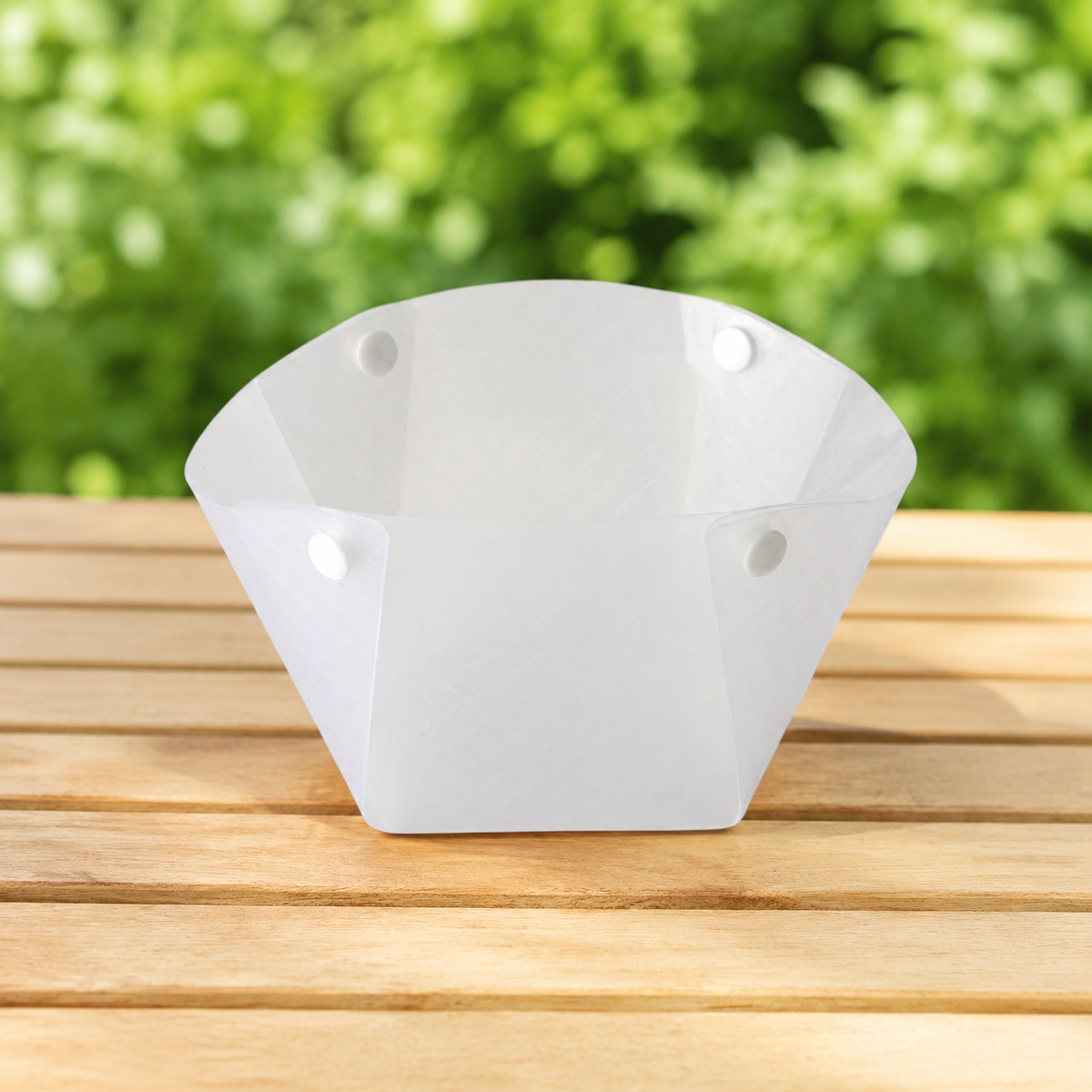 Foldable Tray, 3-piece Set, Plastic, Semi-transparent, 2mm Thick, Compact Storage