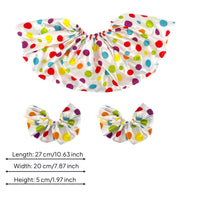 Glossy Clown Collar and Cuffs Lightweight Clown Collar Circus Style Spotted Cuffs Elastic