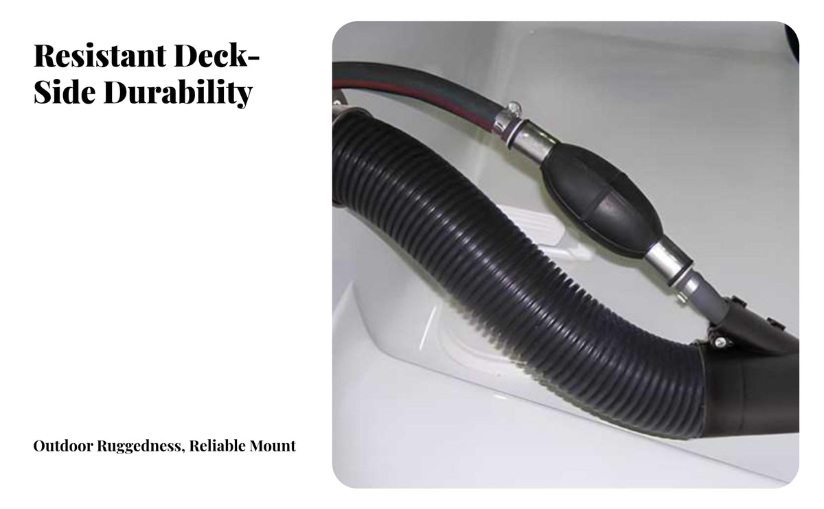 Marine Cable Pass-Through Fitting | Rigid, Screw-Fixed Mounting Base, Outboards Rigging Hose Flange