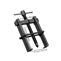 Threaded Bearing Puller Forged Two-Jaw Puller Heat-Treated Bearing Extractor Corrosion-Resistant for DIYers, Repair Shops