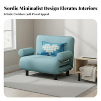 Foldable Design Fold-foldable Single Bed Space-Saving Sleeper Chair Multi-Functional transformable Seating Easy to Convert for Apartment Dwellers, Students, Homeowners, Small Spaces, Living Room, Bedroom, Home Office