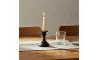 Metal Candle Holder Romantic Black Candle Stand Stable Base for Wedding