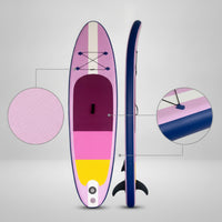 Inflatable Stand-up Paddle Board Portable Inflatable Lightweight Paddle Board with Pump for Adults, Rivers