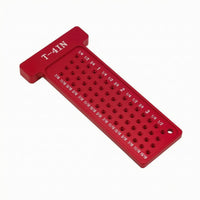 T-Square Marking Guide Perforated Woodworking Layout Ruler Hole Positioning Guide Measurement Markings Aluminum T-Square Ruler