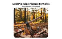 Hardened Blade Splitting Axe Hardwood Handle Firewood Axe Blade Outdoor Tool Long-Lasting Construction for Woodworkers, Homeowners, Gardeners
