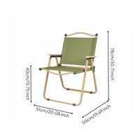 Aluminum Alloy Frame Kimet Chair Long-Lasting Folding Camping Chair for Travel